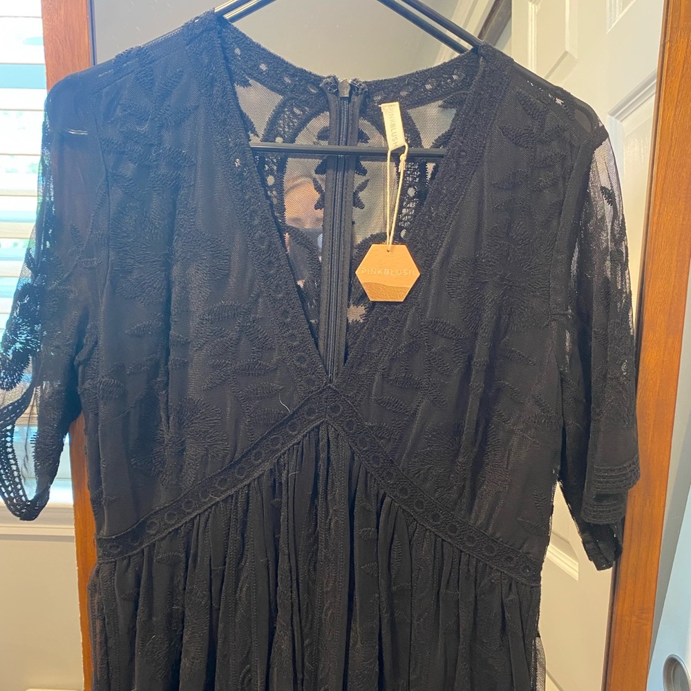 Black pinkblush maxi size large maternity